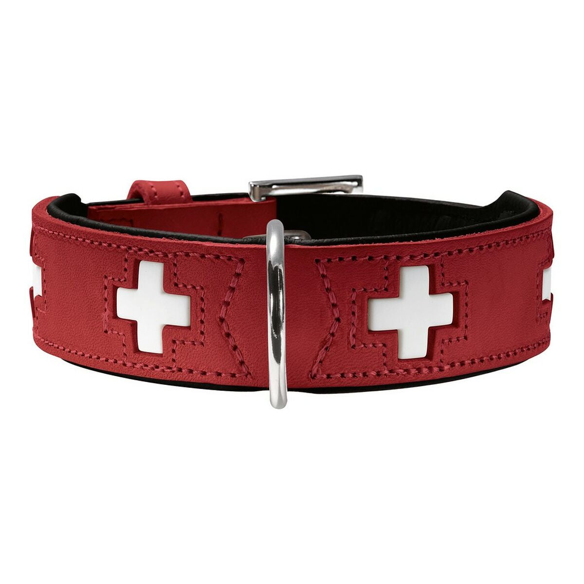 Dog collar Hunter Swiss Red/Black (41-49 cm)-0