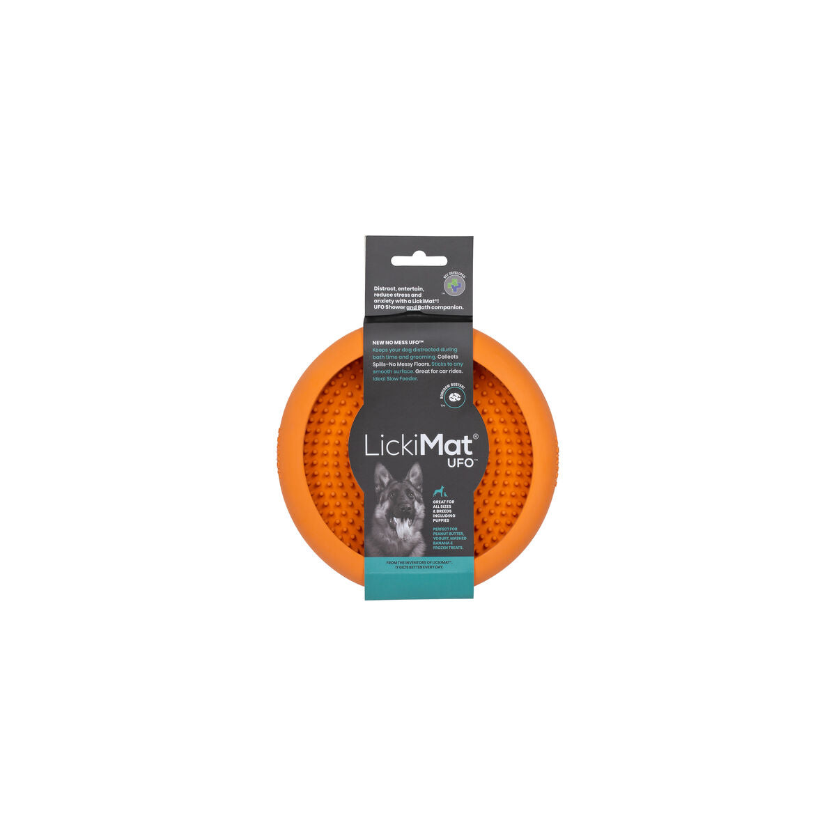 Dog Feeder Lickimat Orange Rubber Modern-3
